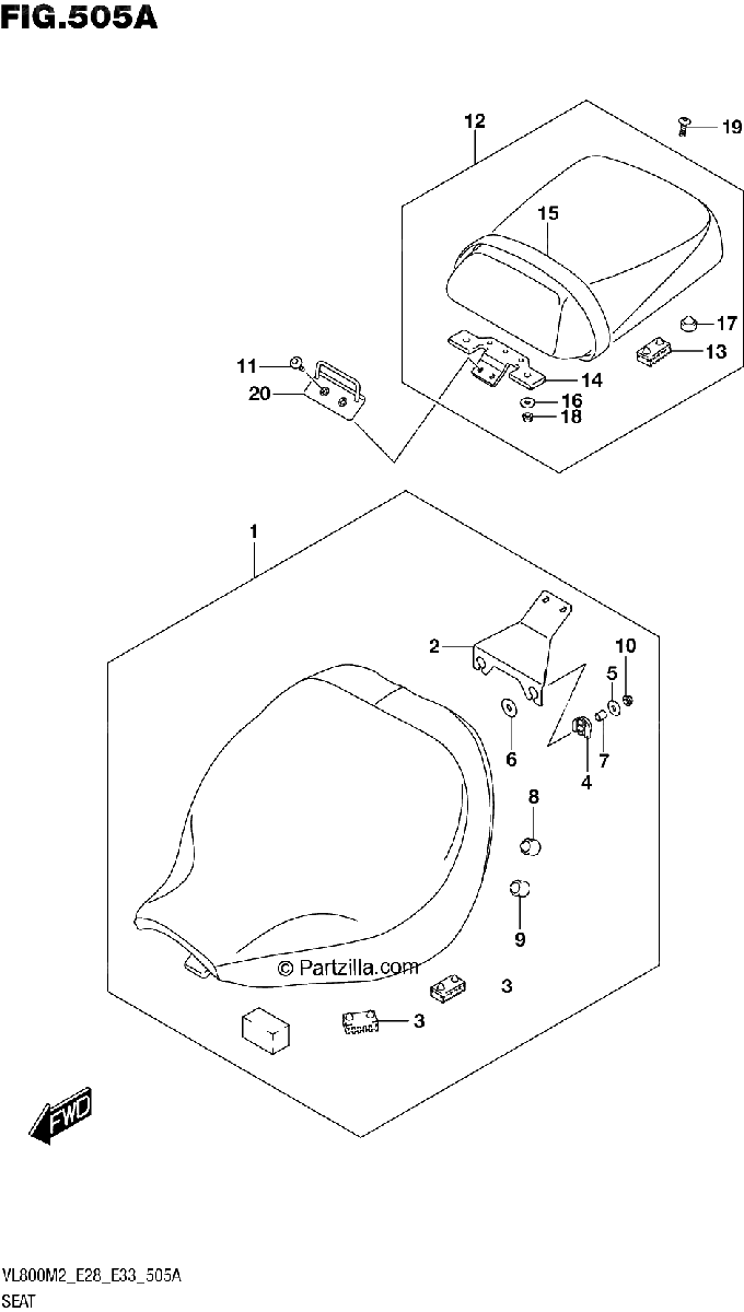 Diagrama de SEAT VL800