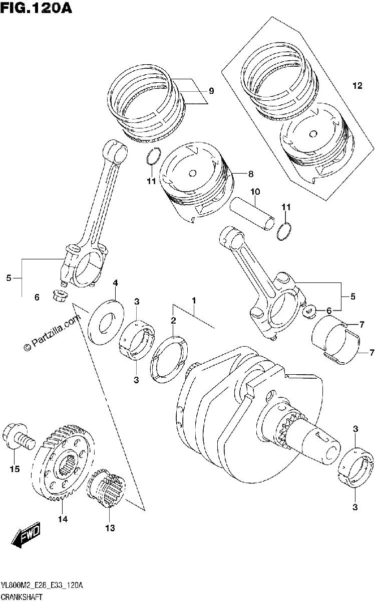 Diagrama de CRANKSHAFT
