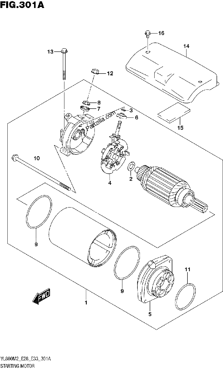 Diagrama de STARTING MOTOR