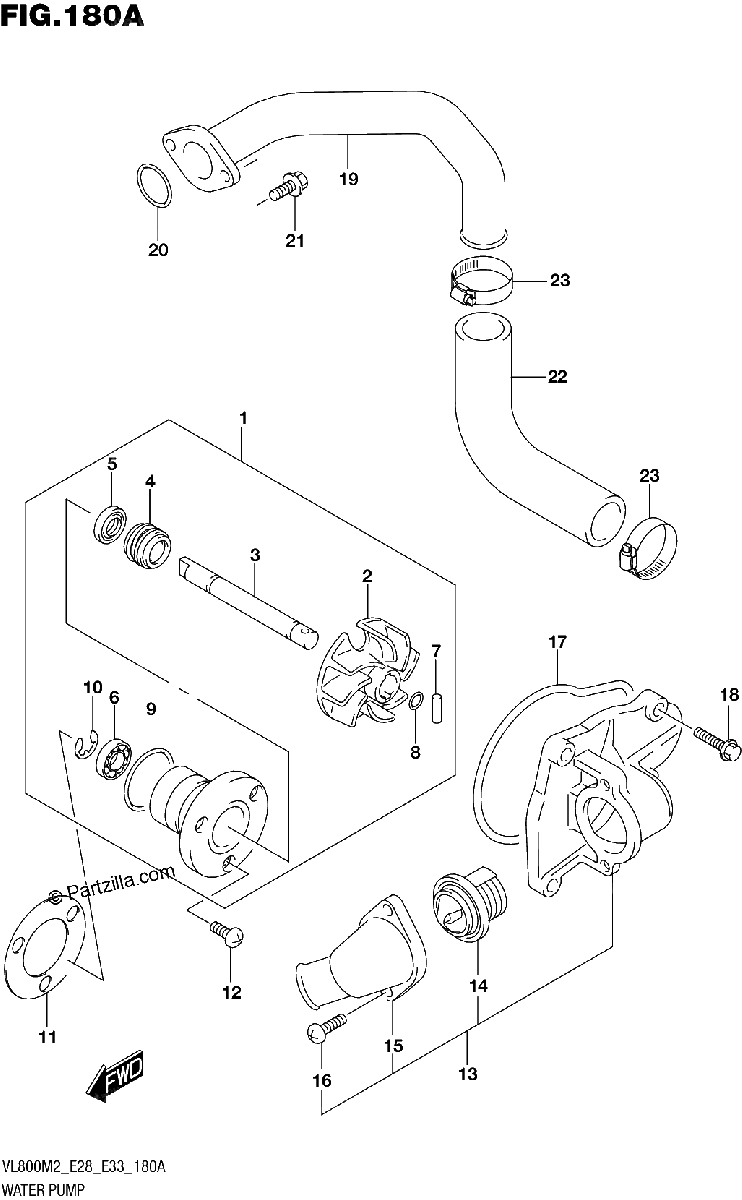 Diagrama de WATER PUMP