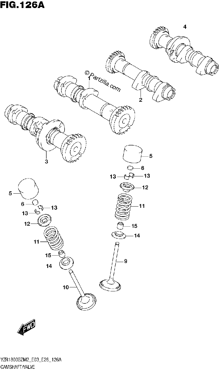 Diagrama de CAMSHAFT VALVE
