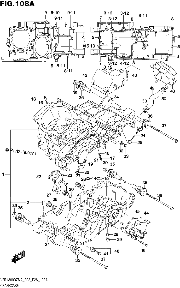 Diagrama de CRANKCASE