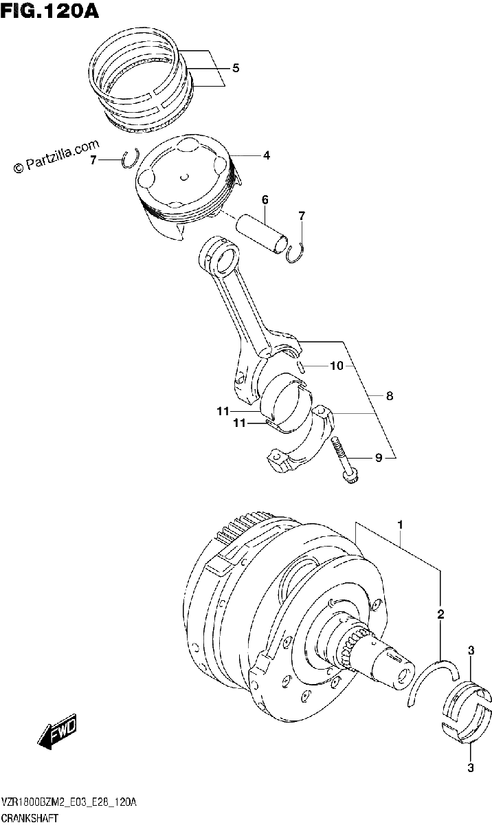 Diagrama de CRANKSHAFT