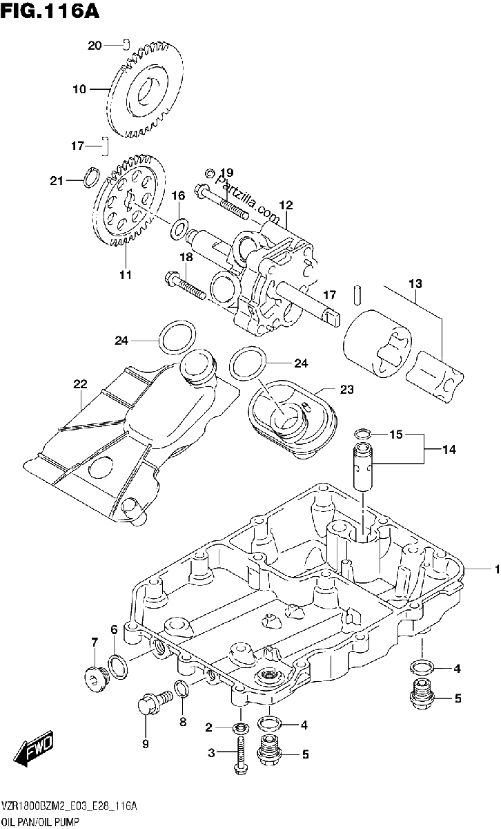 Diagrama de OIL PAN OIL PUMP