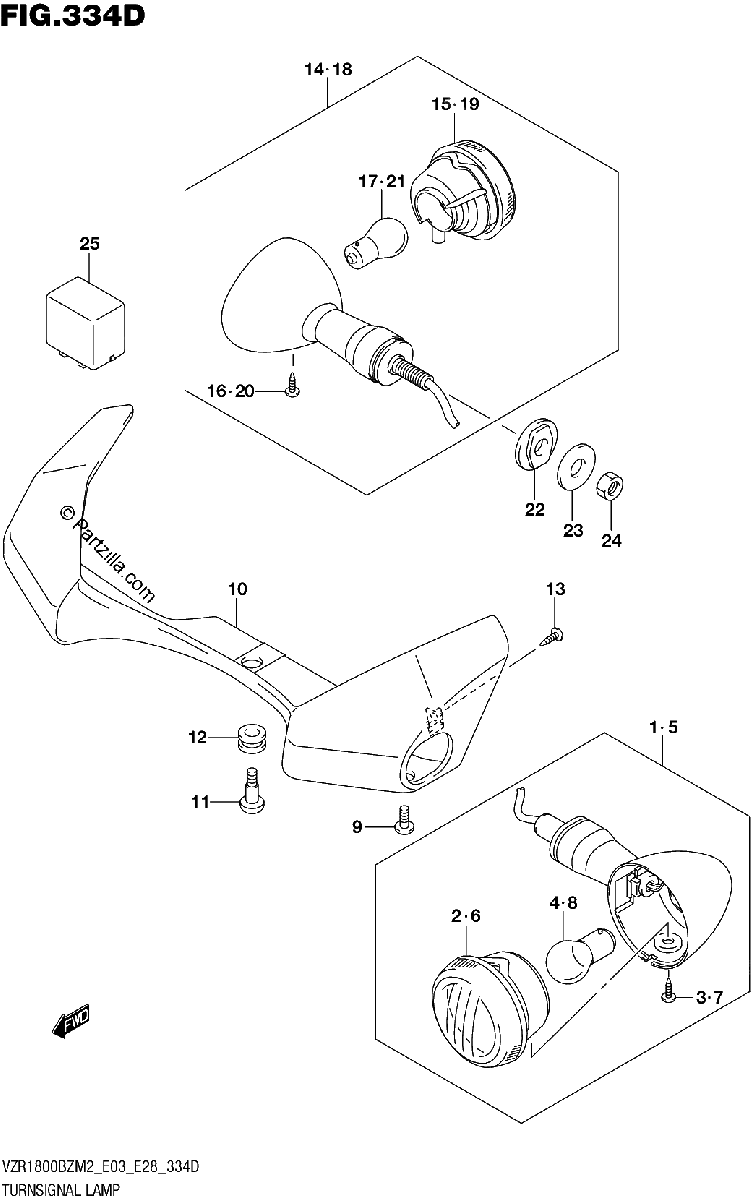 Diagrama de TURNSIGNAL LAMP