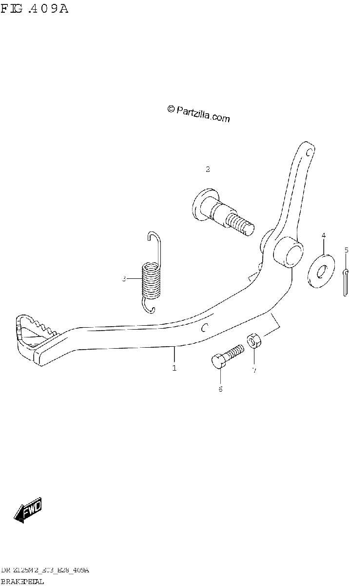 Diagrama de BRAKE PEDAL