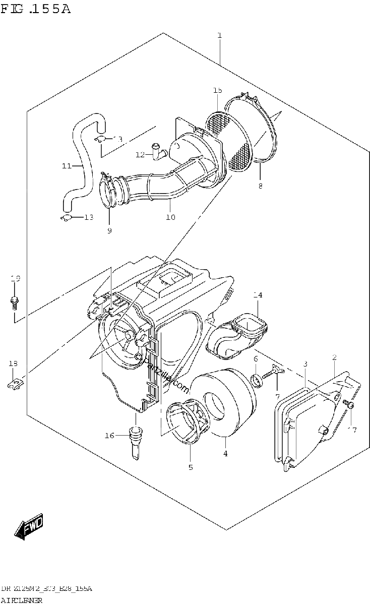 Diagrama de AIR CLEANER