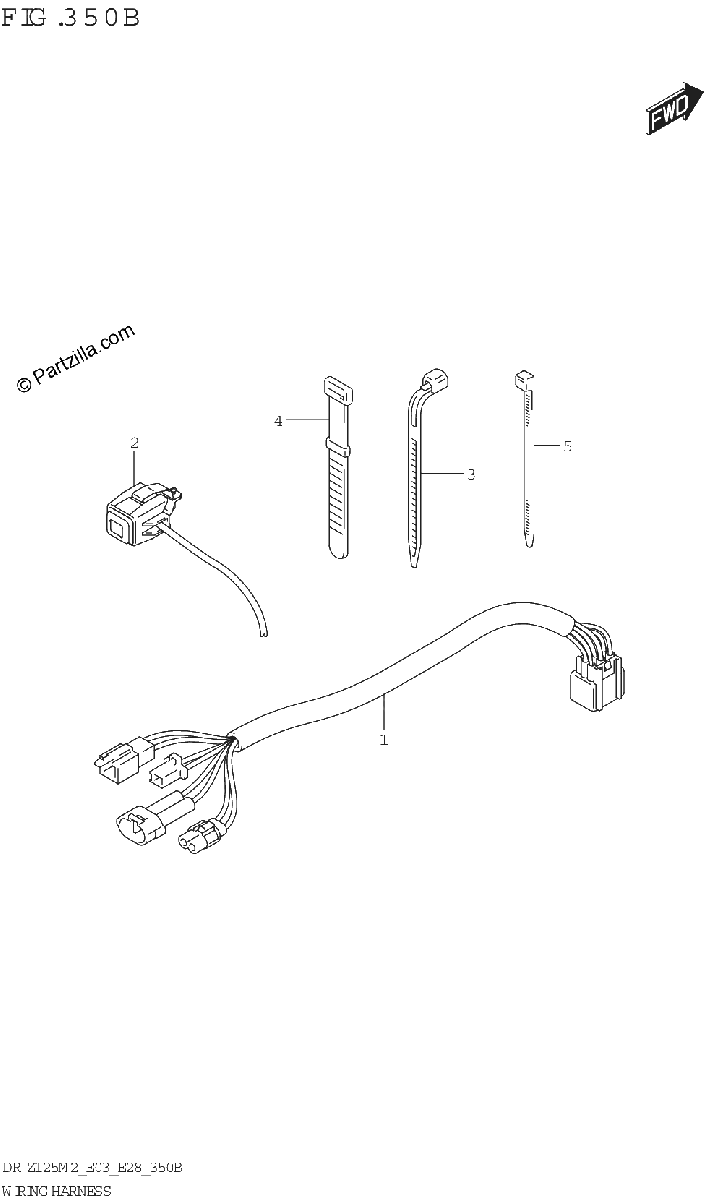 Diagrama de WIRING HARNESS E03