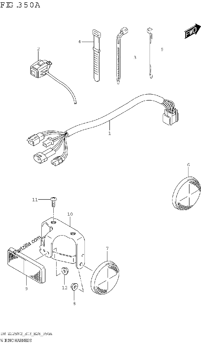 Diagrama de WIRING HARNESS E28