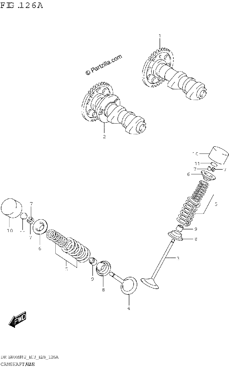 Diagrama de CAMSHAFT VALVE