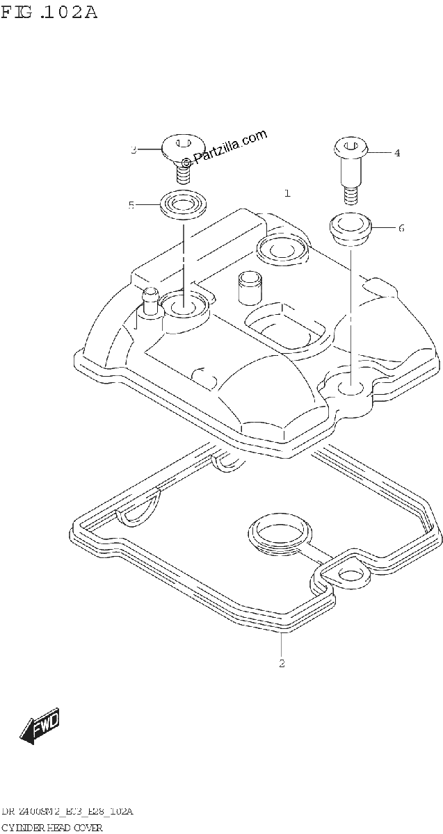 Diagrama de CYLINDER HEAD COVER