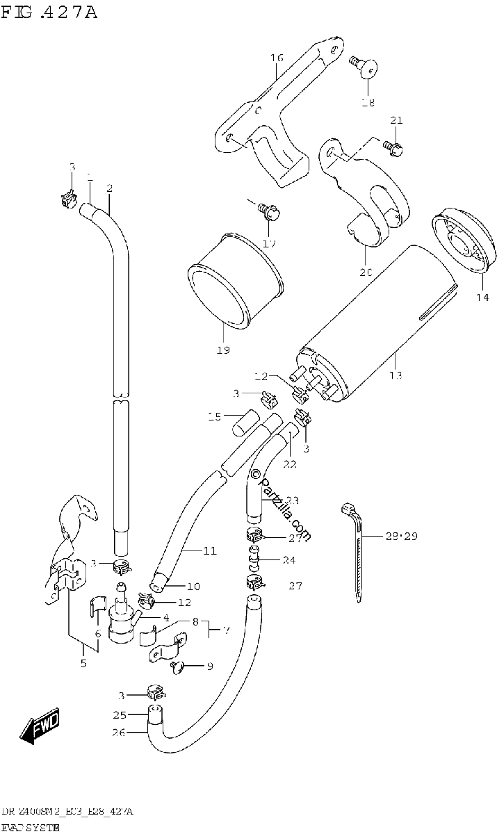 Diagrama de EVAP SYSTEM E33