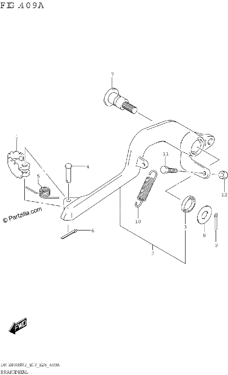 Diagrama de BRAKE PEDAL