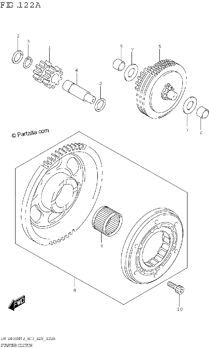 Diagrama de STARTER CLUTCH