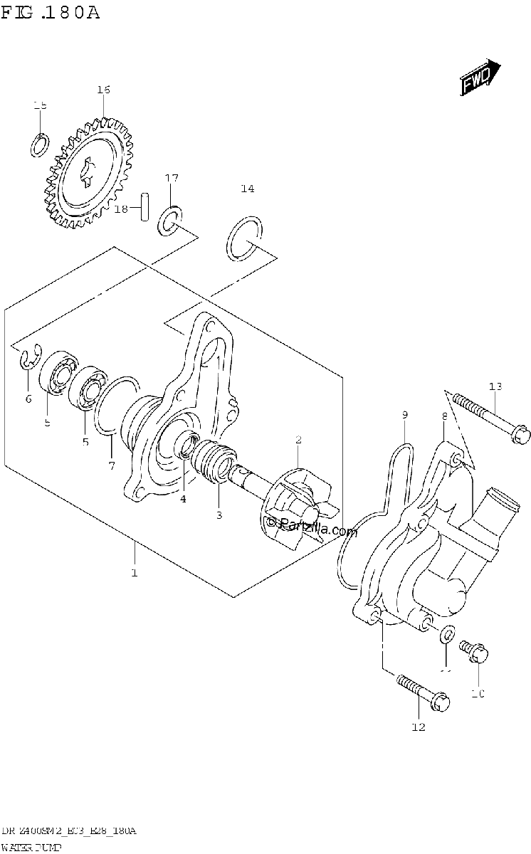 Diagrama de WATER PUMP