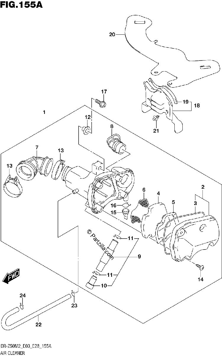 Diagrama de AIR CLEANER