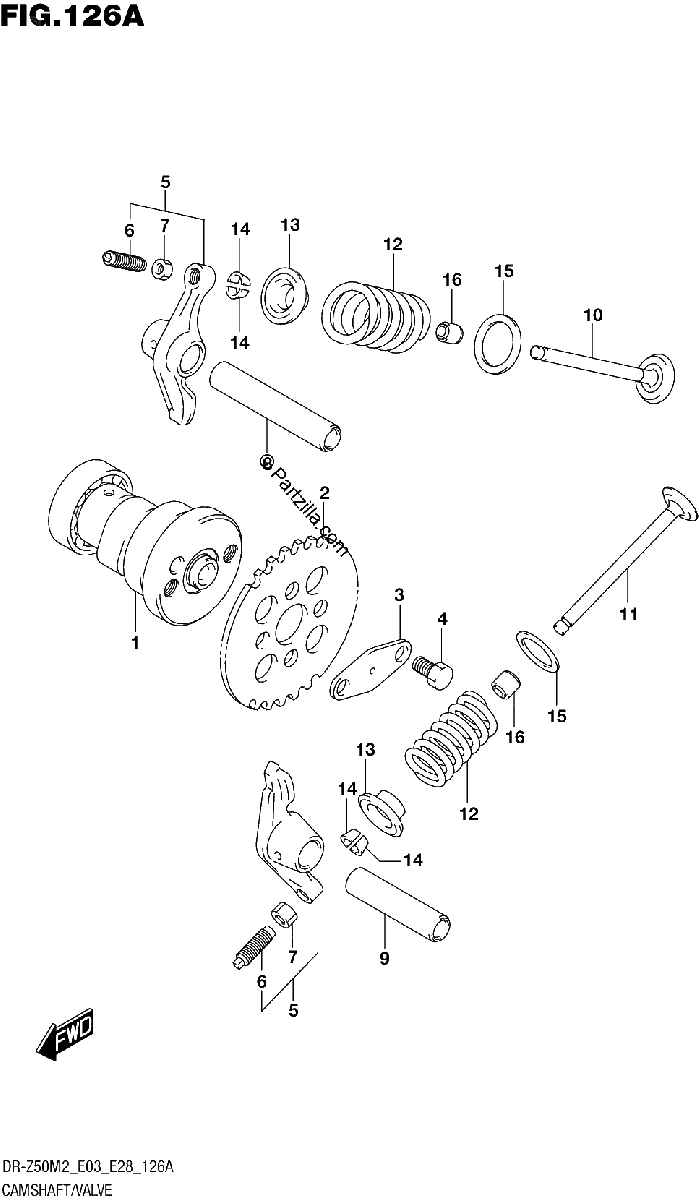 Diagrama de CAMSHAFT VALVE