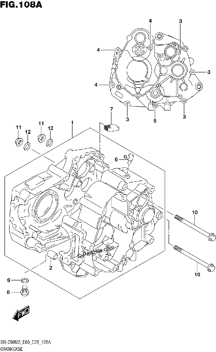 Diagrama de CRANKCASE