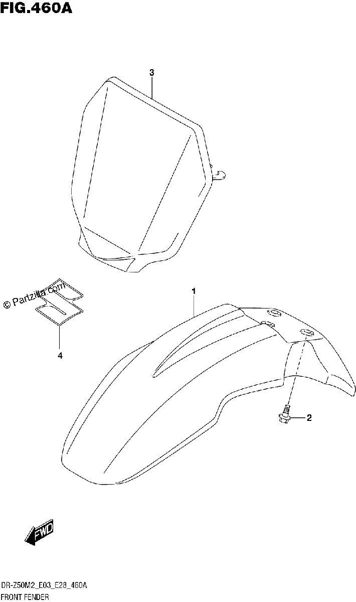 Diagrama de FRONT FENDER