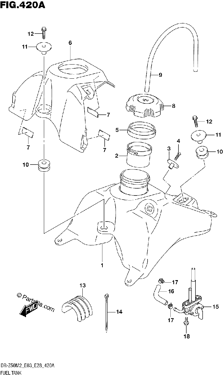 Diagrama de FUEL TANK