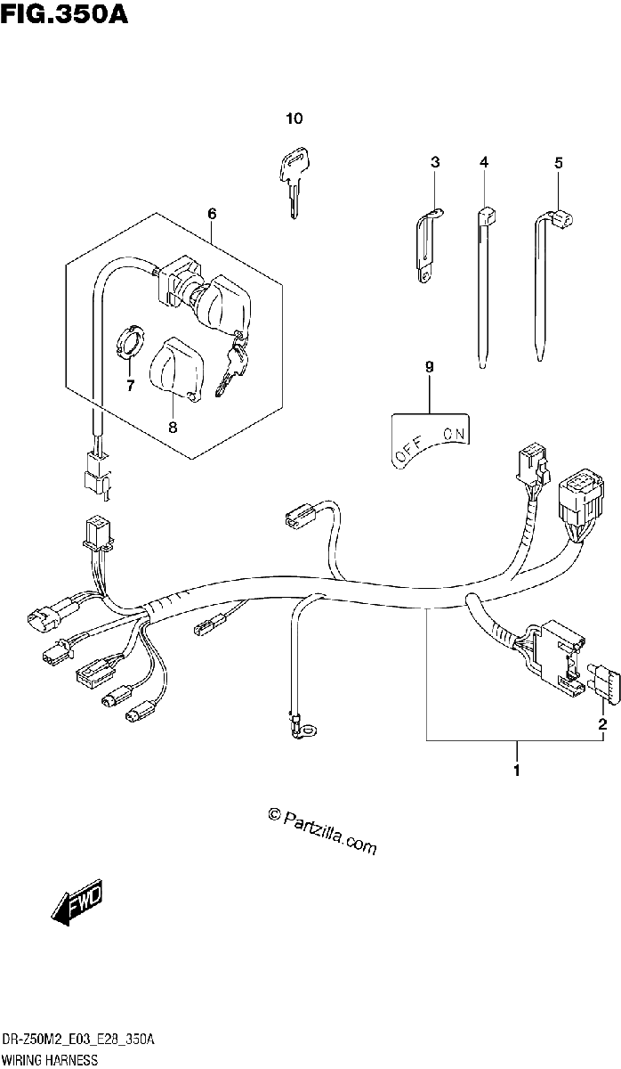 Diagrama de WIRING HARNESS