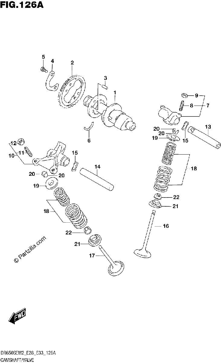 Diagrama de CAMSHAFT VALVE