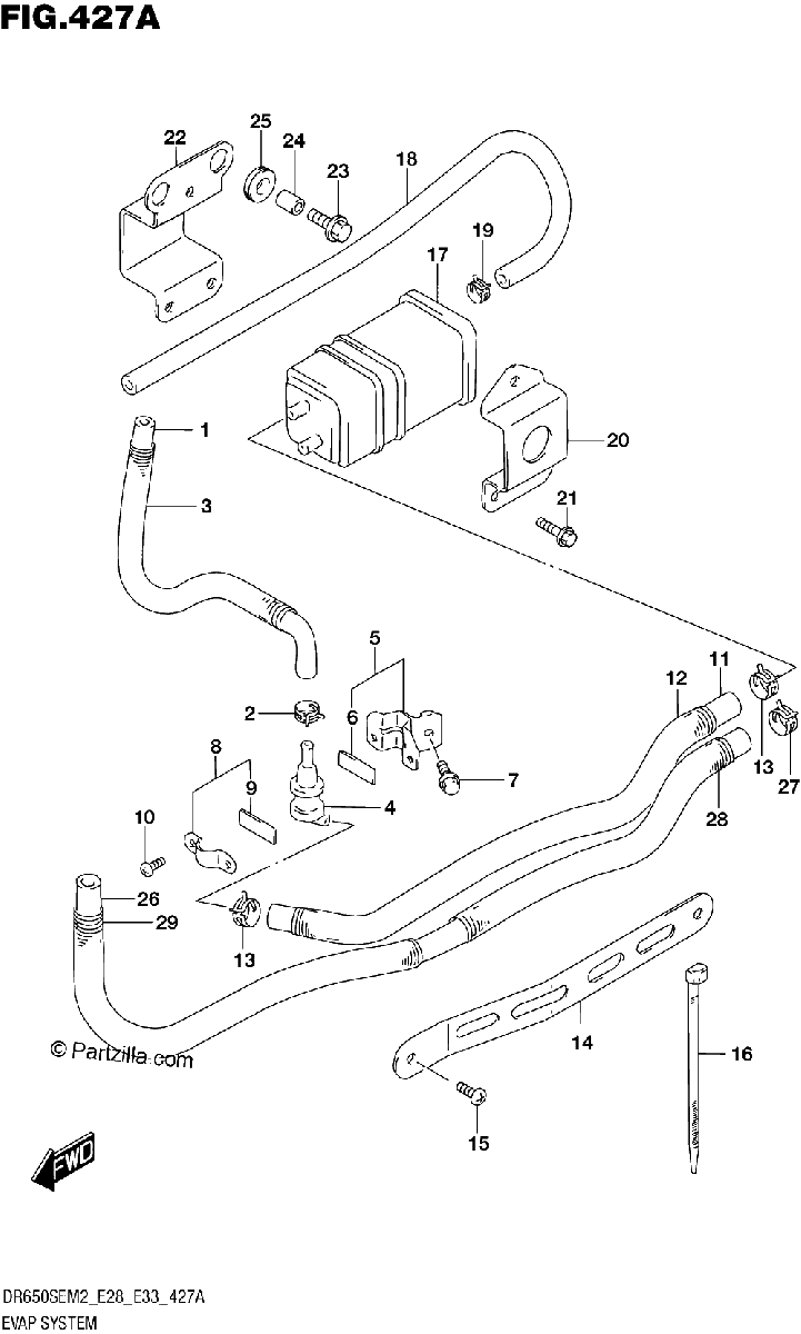 Diagrama de EVAP SYSTEM