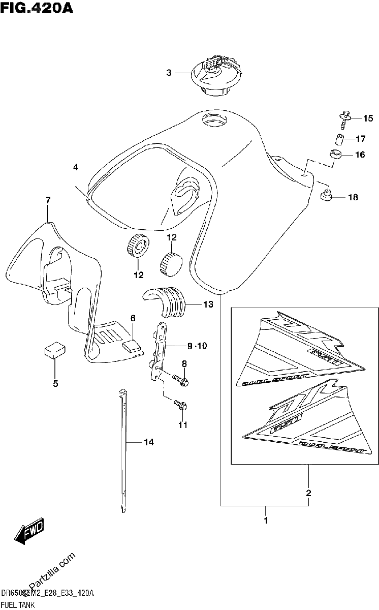 Diagrama de FUEL TANK