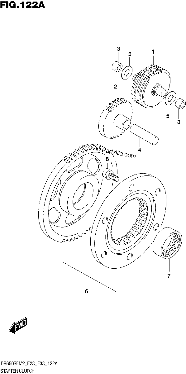 Diagrama de STARTER CLUTCH