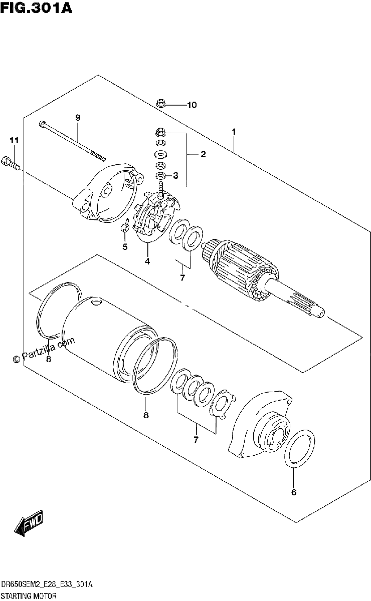 Diagrama de STARTING MOTOR