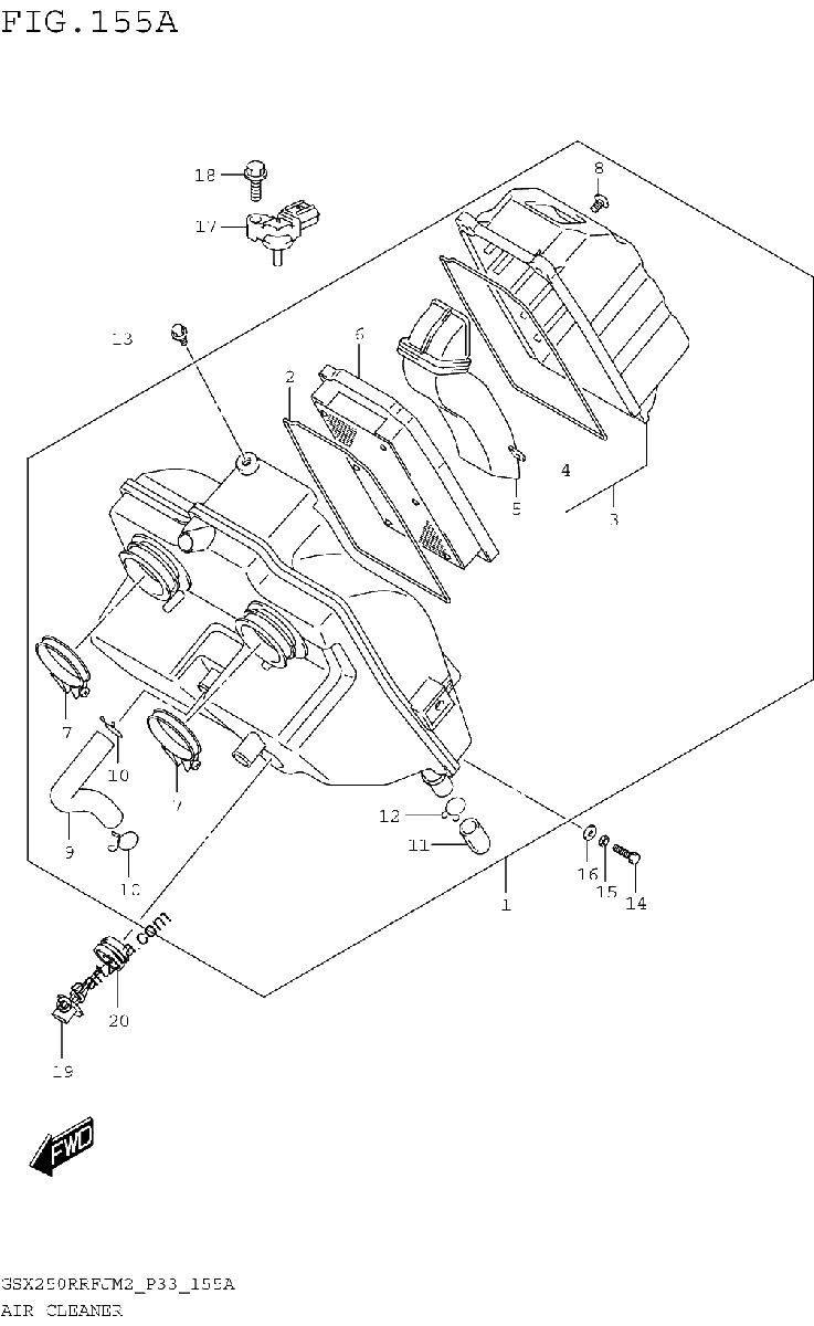 Diagrama de AIR CLEANER
