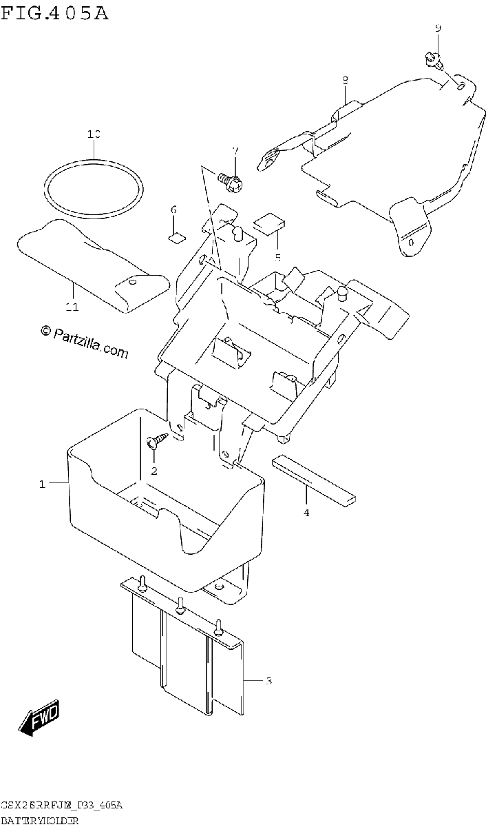 Diagrama de BATTERY HOLDER