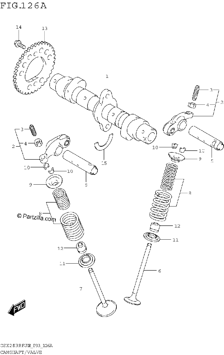 Diagrama de CAMSHAFT VALVE
