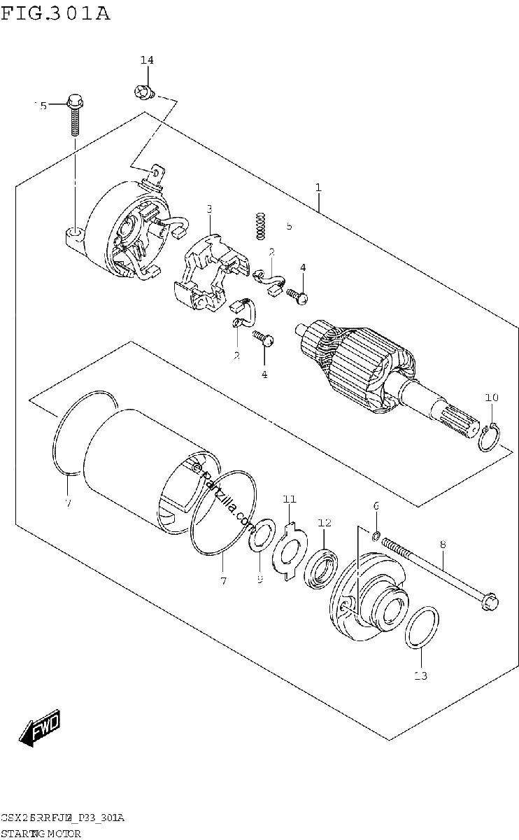 Diagrama de STARTING MOTOR
