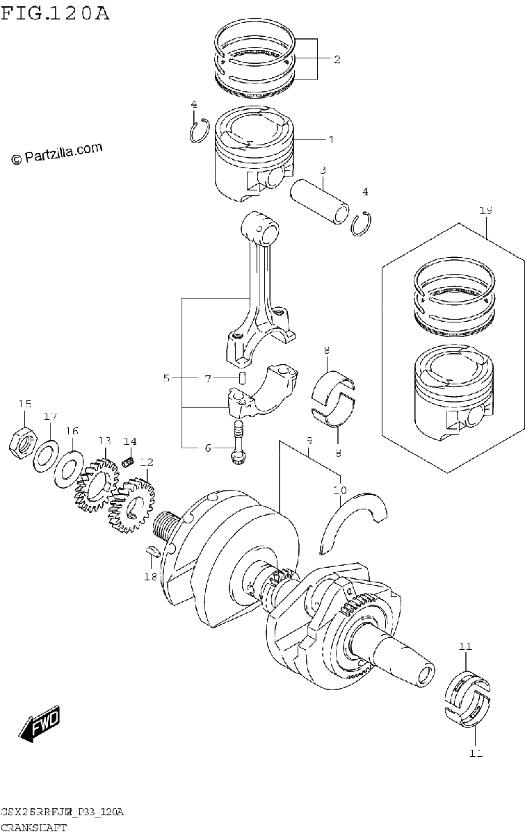 Diagrama de CRANKSHAFT