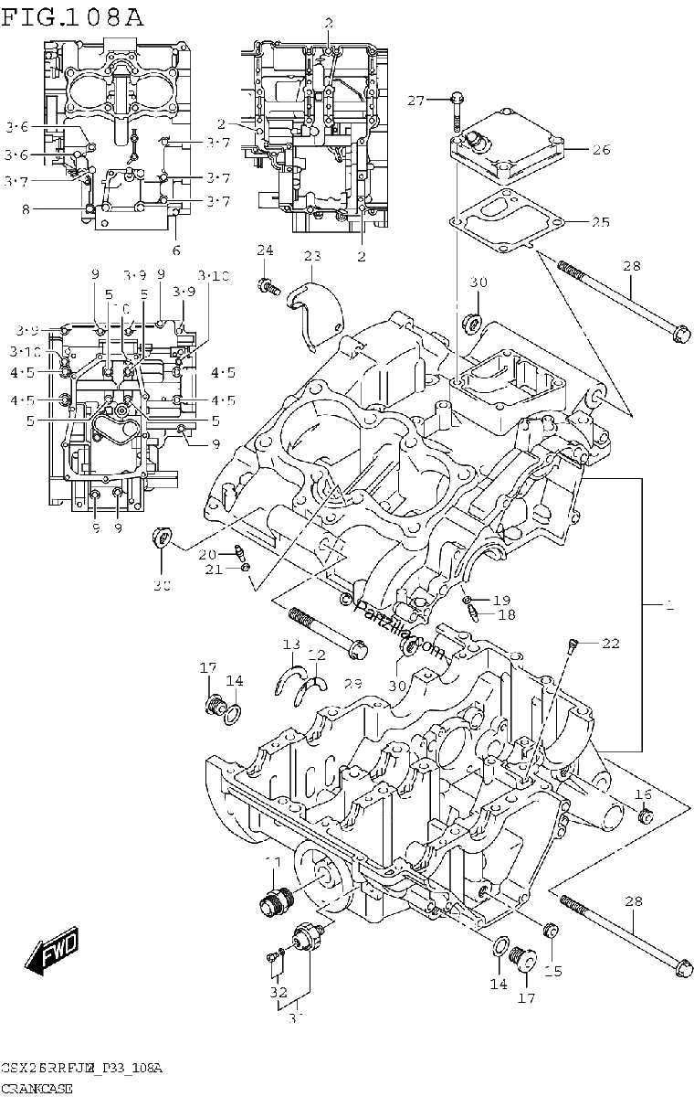 Diagrama de CRANKCASE