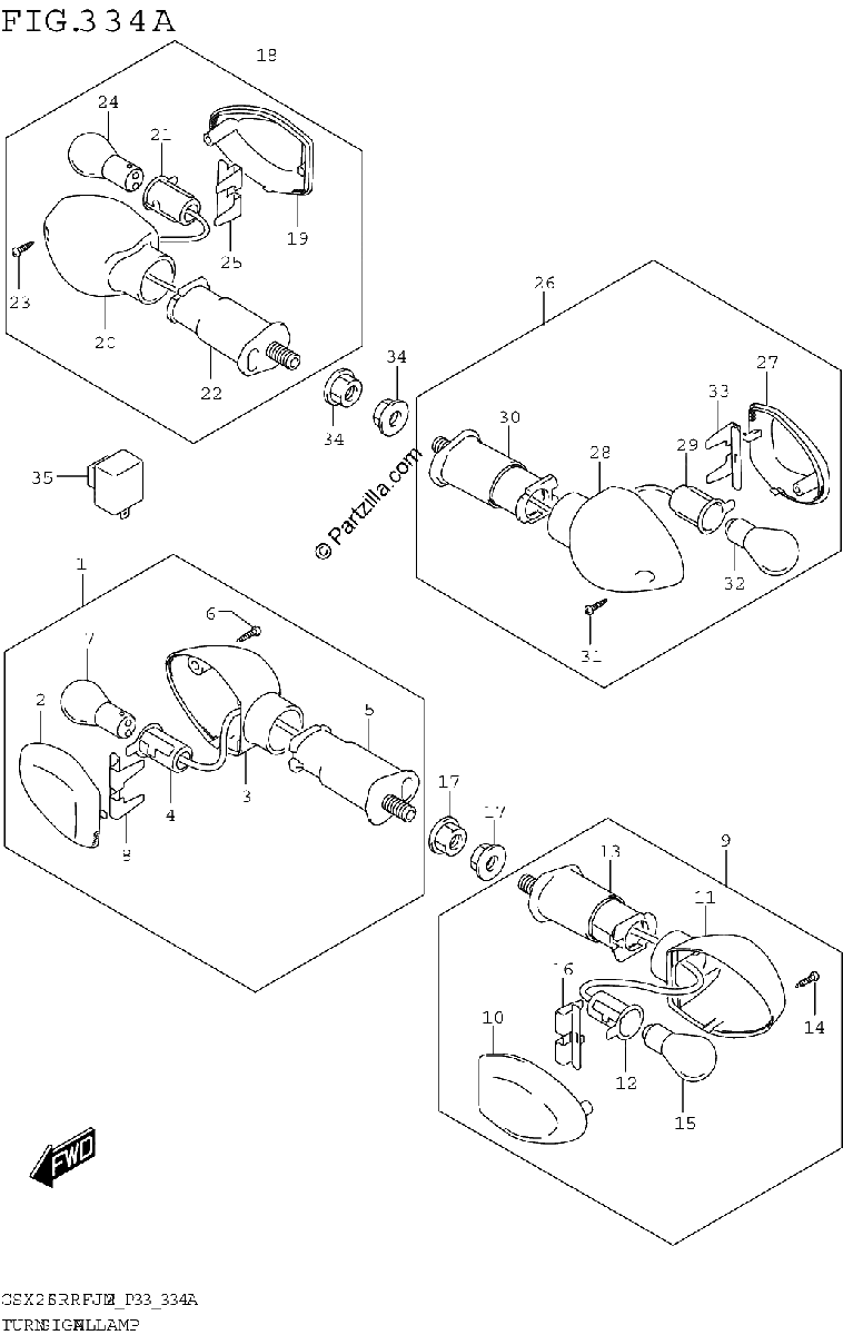 Diagrama de TURNSIGNAL LAMP