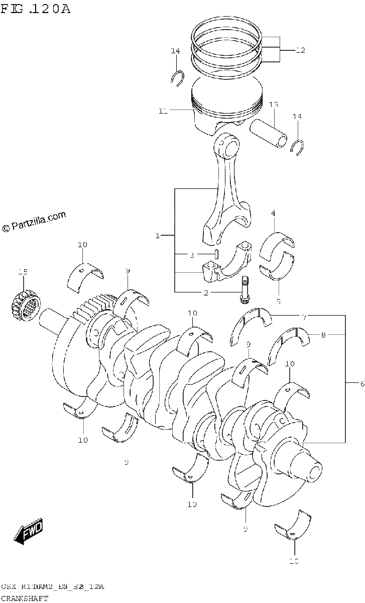Diagrama de CRANKSHAFT