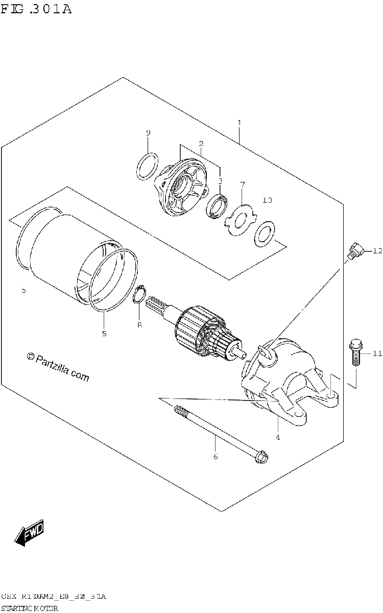 Diagrama de STARTING MOTOR
