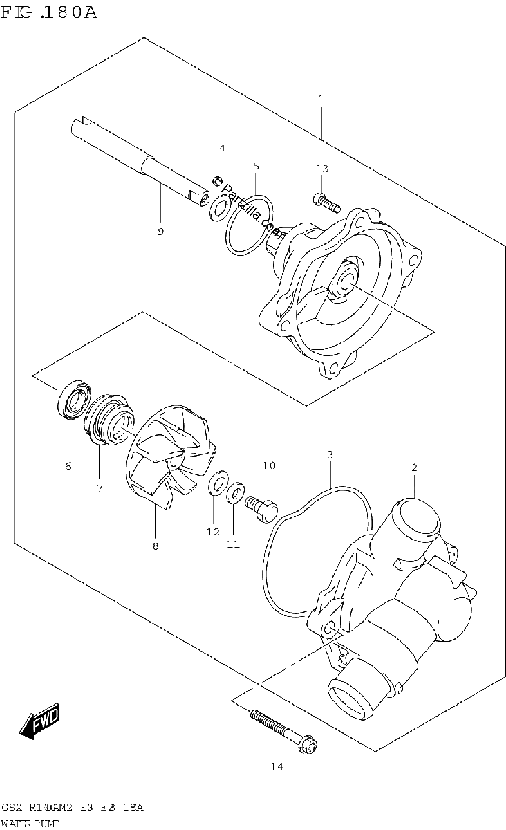 Diagrama de WATER PUMP