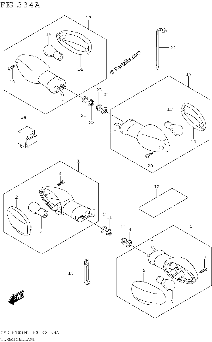 Diagrama de TURNSIGNAL LAMP