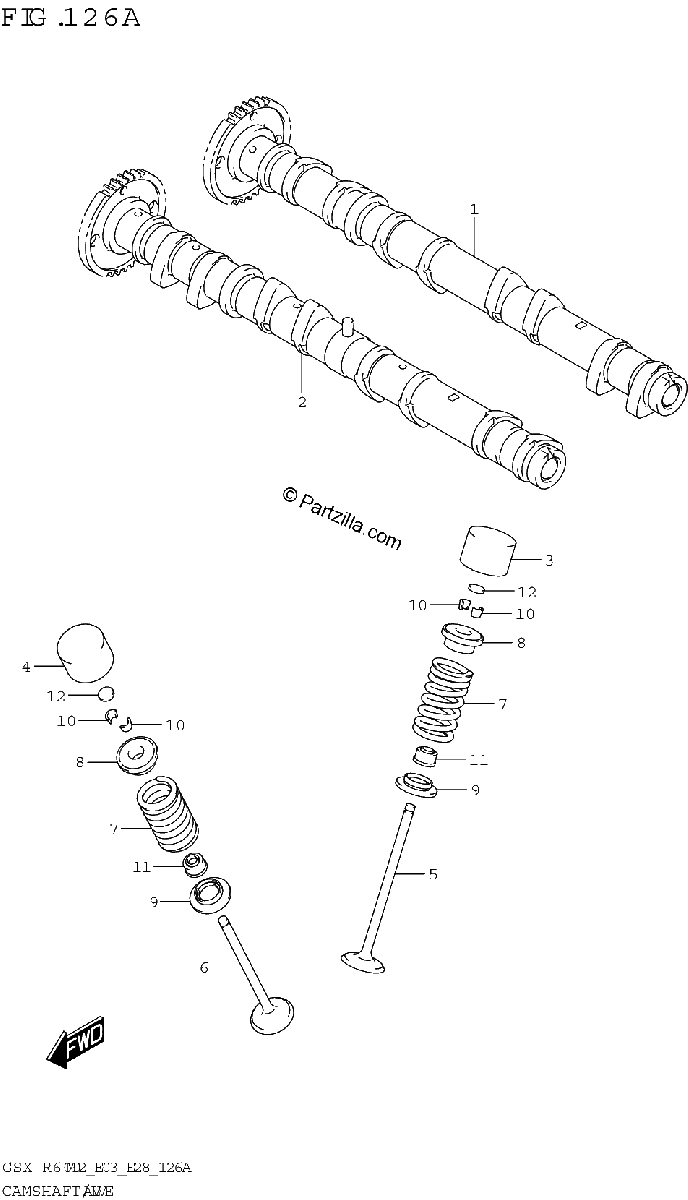 Diagrama de CAMSHAFT VALVE