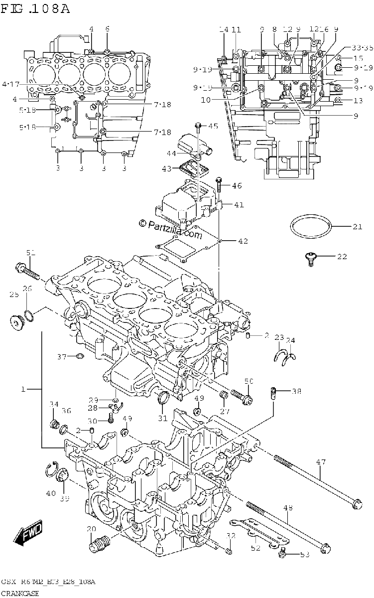 Diagrama de CRANKCASE