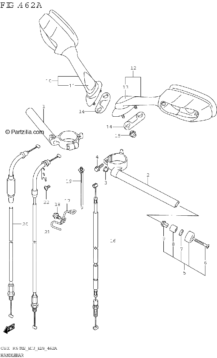 Diagrama de HANDLEBAR