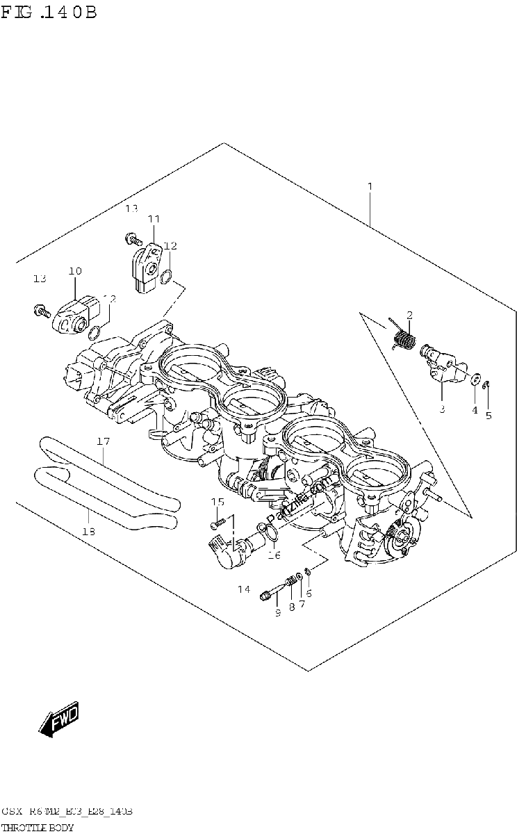 Diagrama de THROTTLE BODY E33