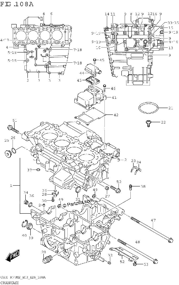 Diagrama de CRANKCASE