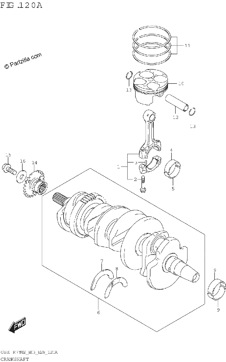 Diagrama de CRANKSHAFT