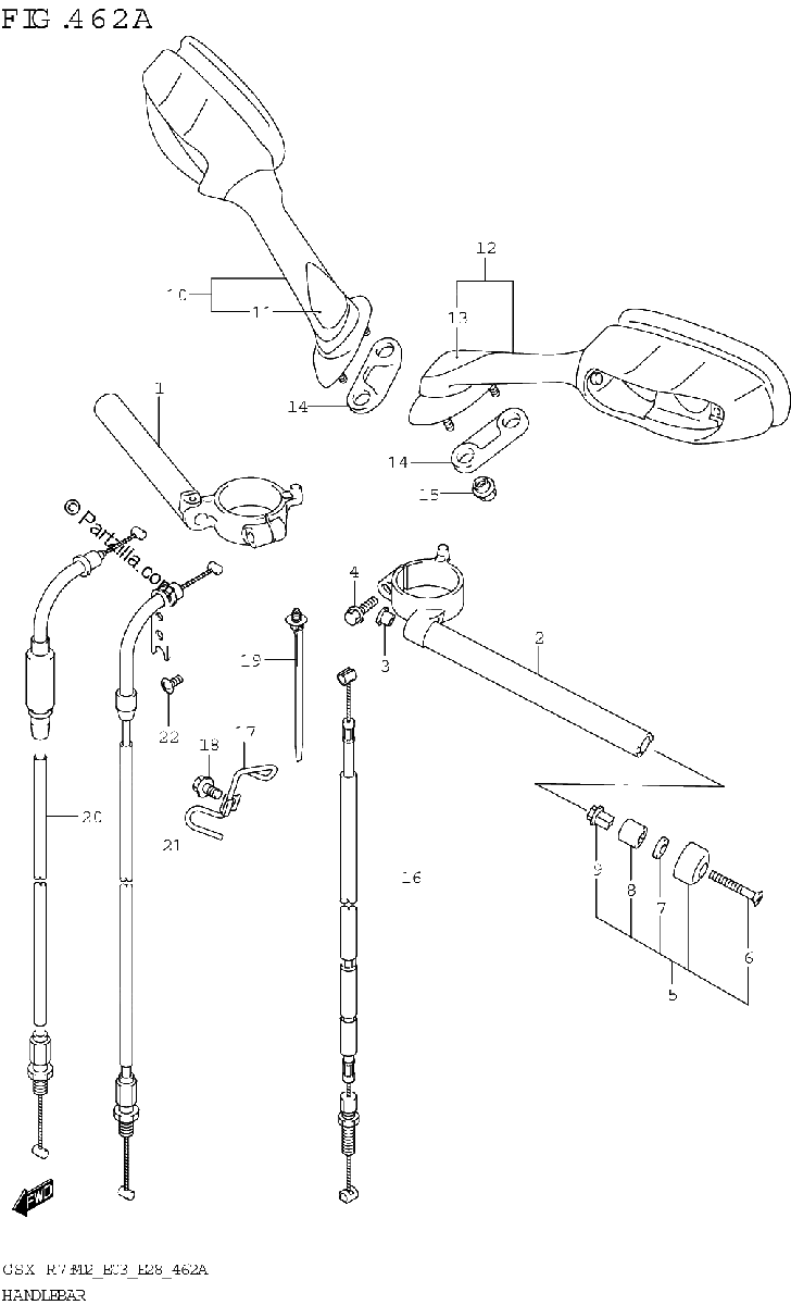 Diagrama de HANDLEBAR