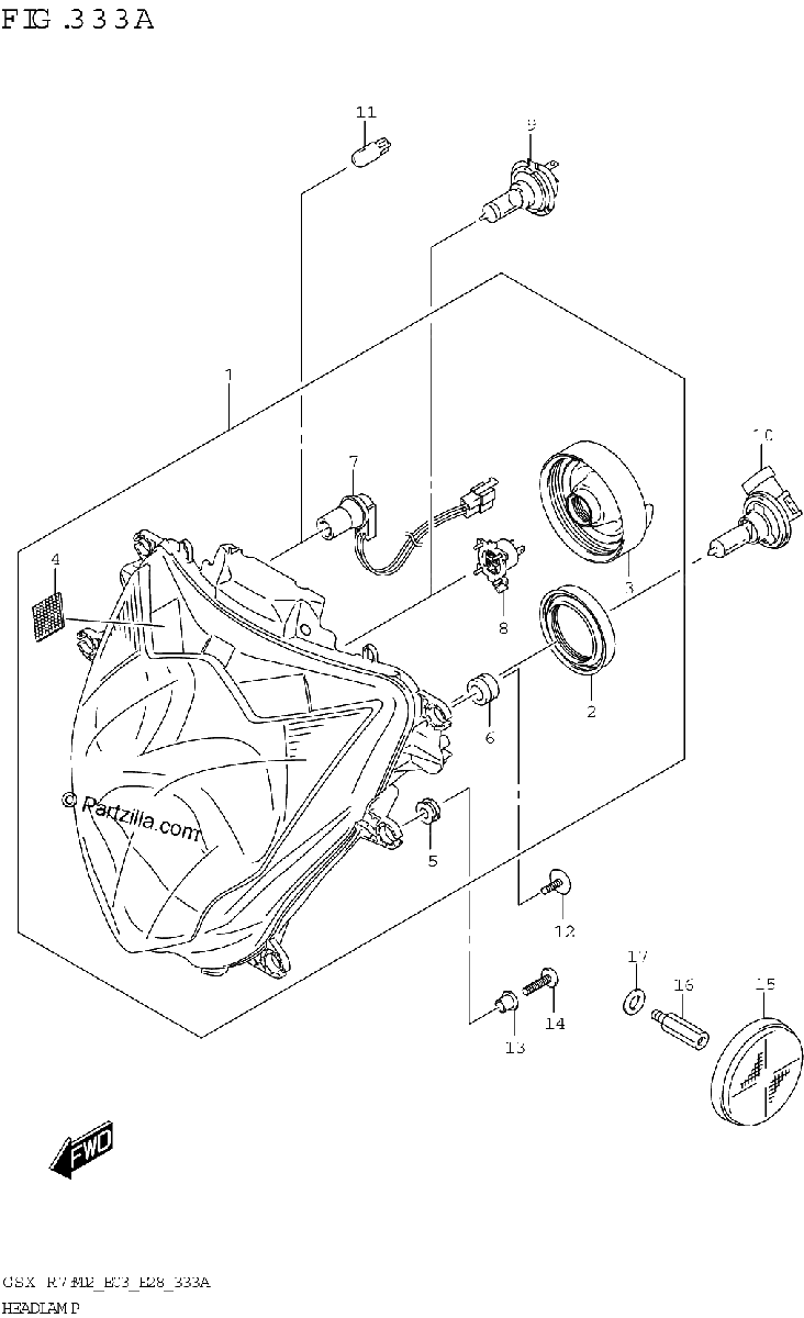 Diagrama de HEADLAMP