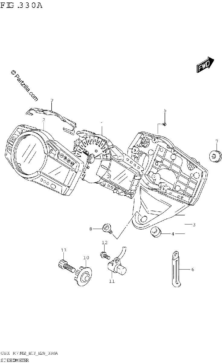 Diagrama de SPEEDOMETER E03 E33